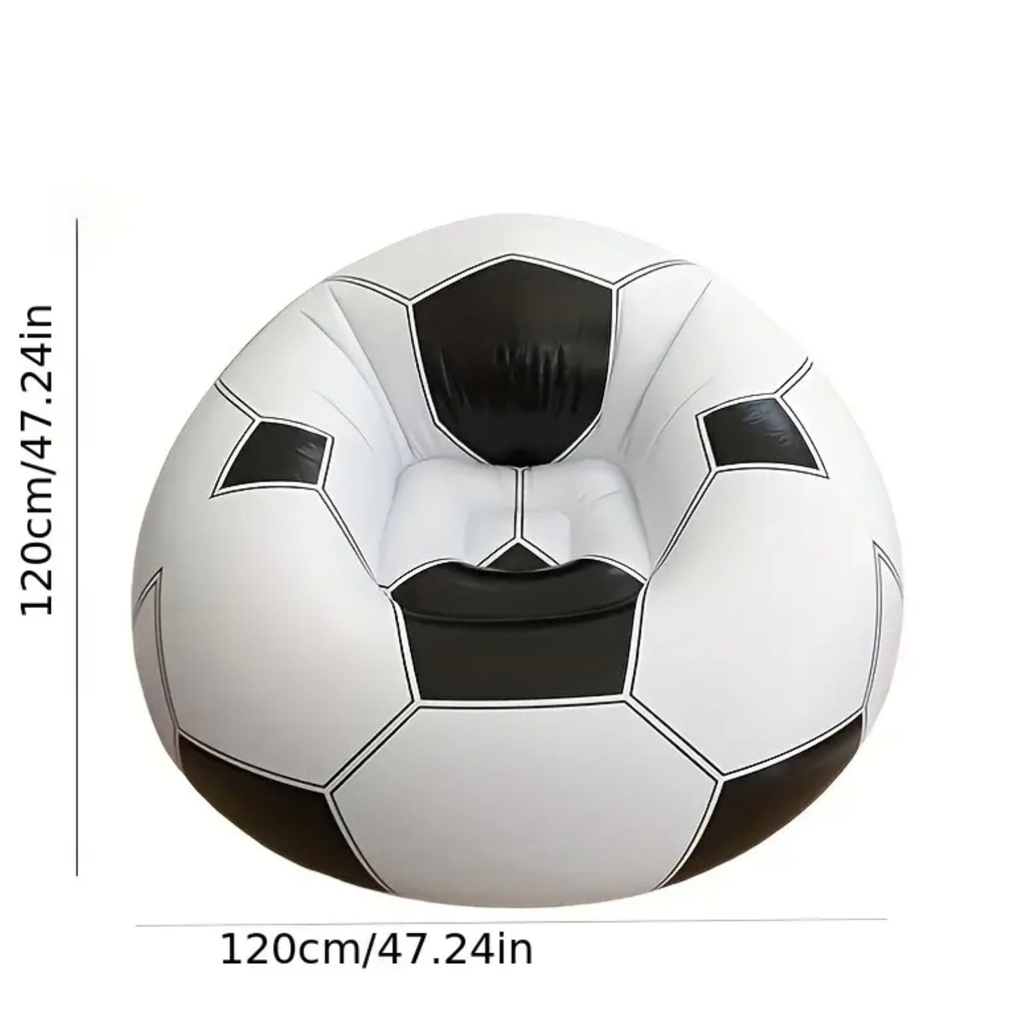 Aufblasbarer Sessel Fußballoptik